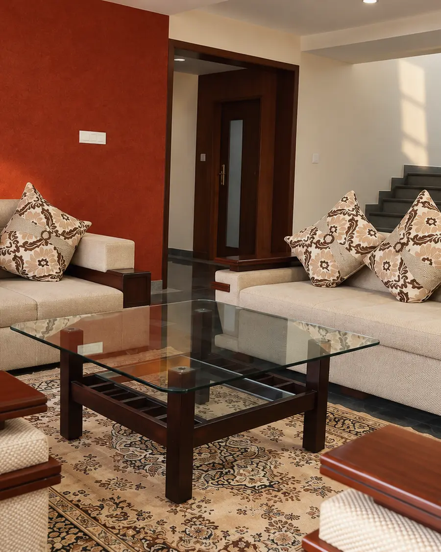 The lounge at Hotel Hills Yelagiri