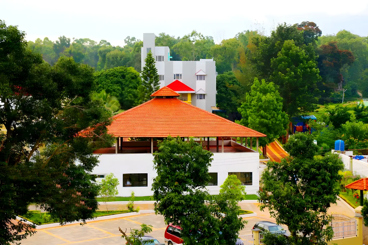 Hotel Hills Yelagiri, looking out over the hills